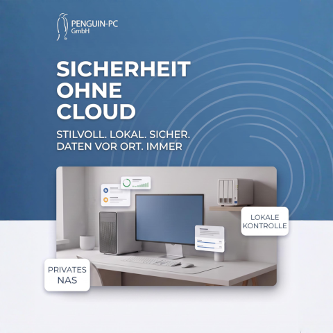 Professionelle IT-Sicherheit ohne Cloud durch ein privates NAS-System.